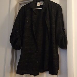 Men's XL - Casual Buttoned Down Shirt (Black)